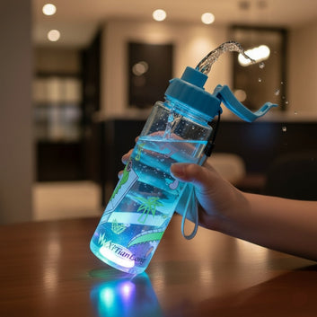 Printed Kids Water Bottle with LED Light